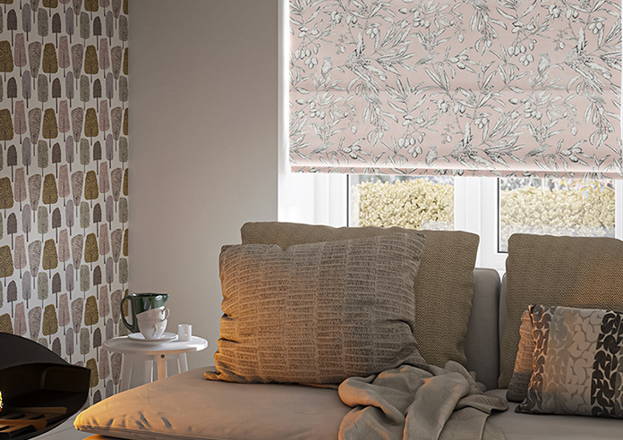 Aviary Velvet, Serenity - Twist&Fit Roman Blind - Image 5
